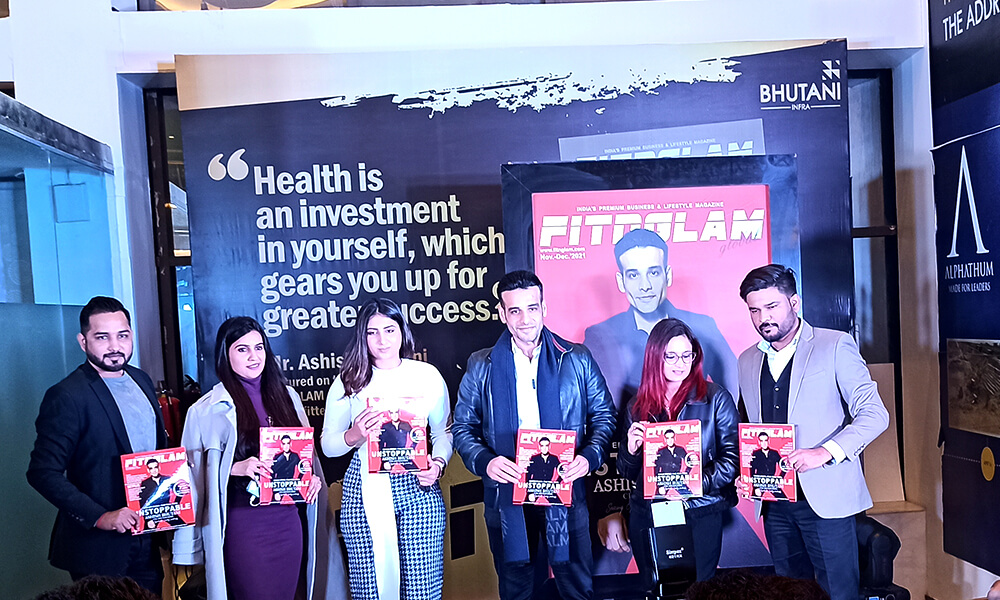 <h2>Fit & Glam Magazine Launch</h2>
<p>
Latest edition of the FItnglam magazine was launched amid much fanfare at a ceremony held at the Marketing Office of Bhutani. Our CEO, Mr Ashish Bhutani was featured on the cover page of the latest edition of the magazine. </p>