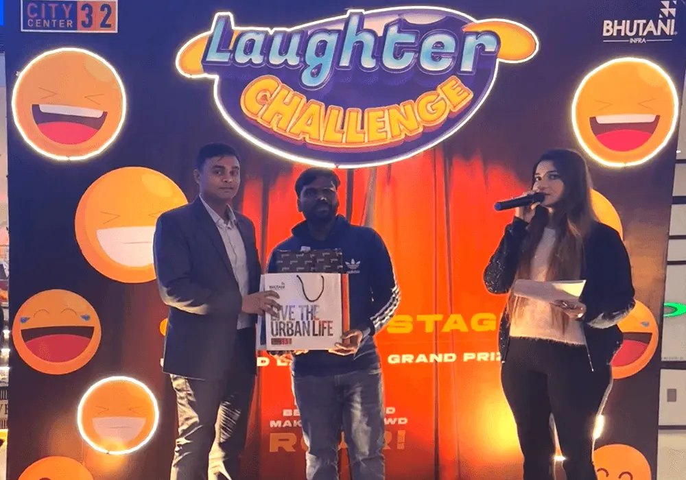 Laughter challenge at Bhutani  City Centre 32
