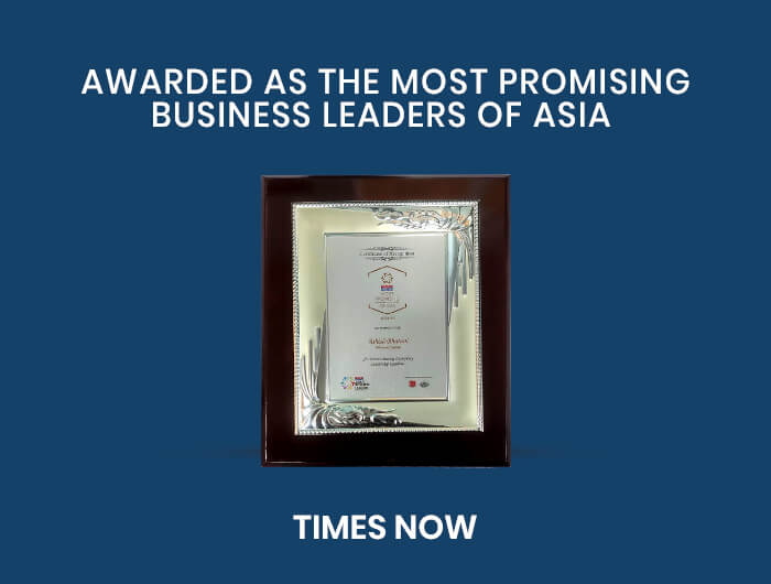Awarded as the most promising business leaders of asia
