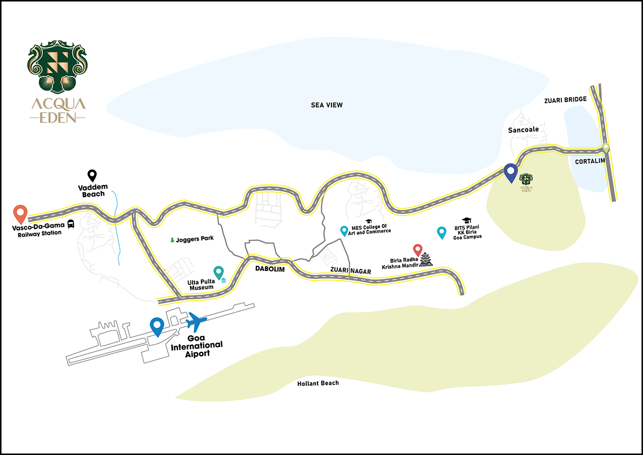 BHUTANI ACQUAEDEN Location Map