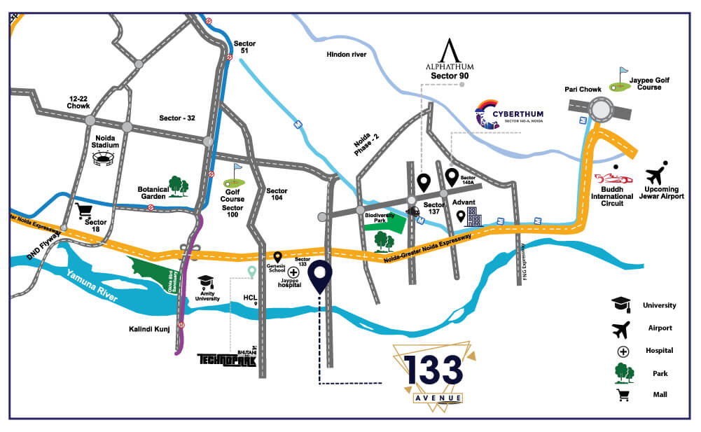 Avenue133 Location Map